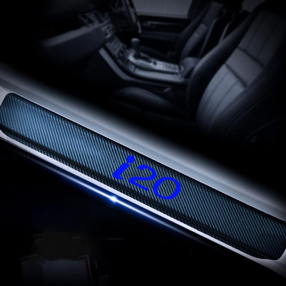 Sdyayfge B 4Pcs Kick Plates Car Door Sill Protector,For Hyundai I20