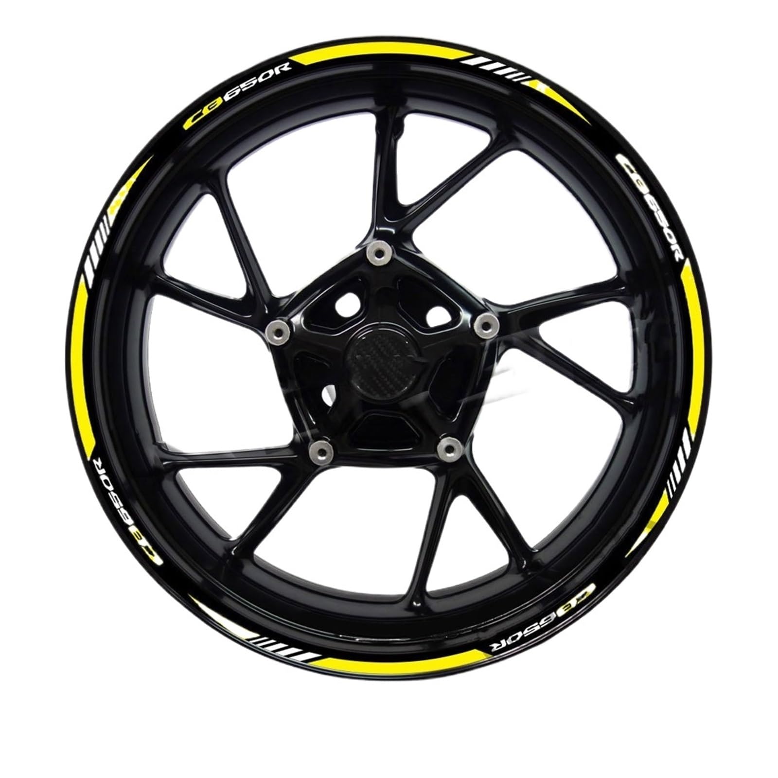 Autocollant jante roue moto pour CB650R idéal sorties sous la pluie
