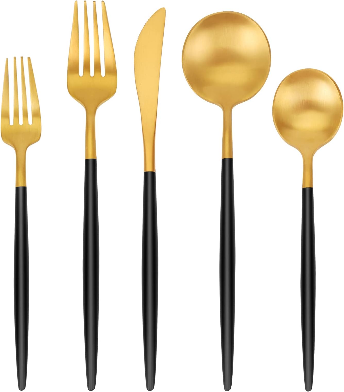 SHARECOOK Portuguese Silverware Set (Black Gold)