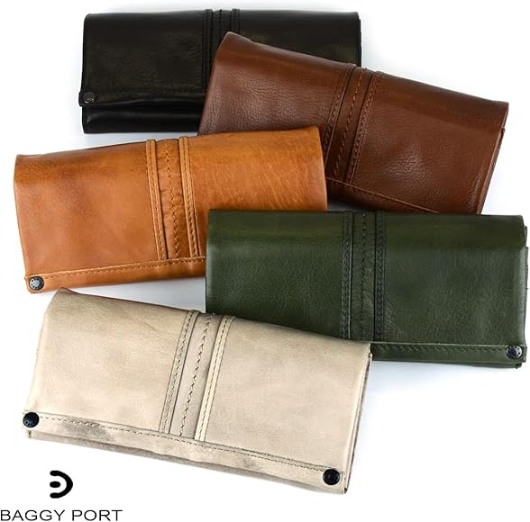 [バギーポート] 長財布 フラップ長財布 メンズ フルクローム 本革 カード20枚収納 大容量 ワックスレザー HRD331 ユニセックス  (GRAY-11)