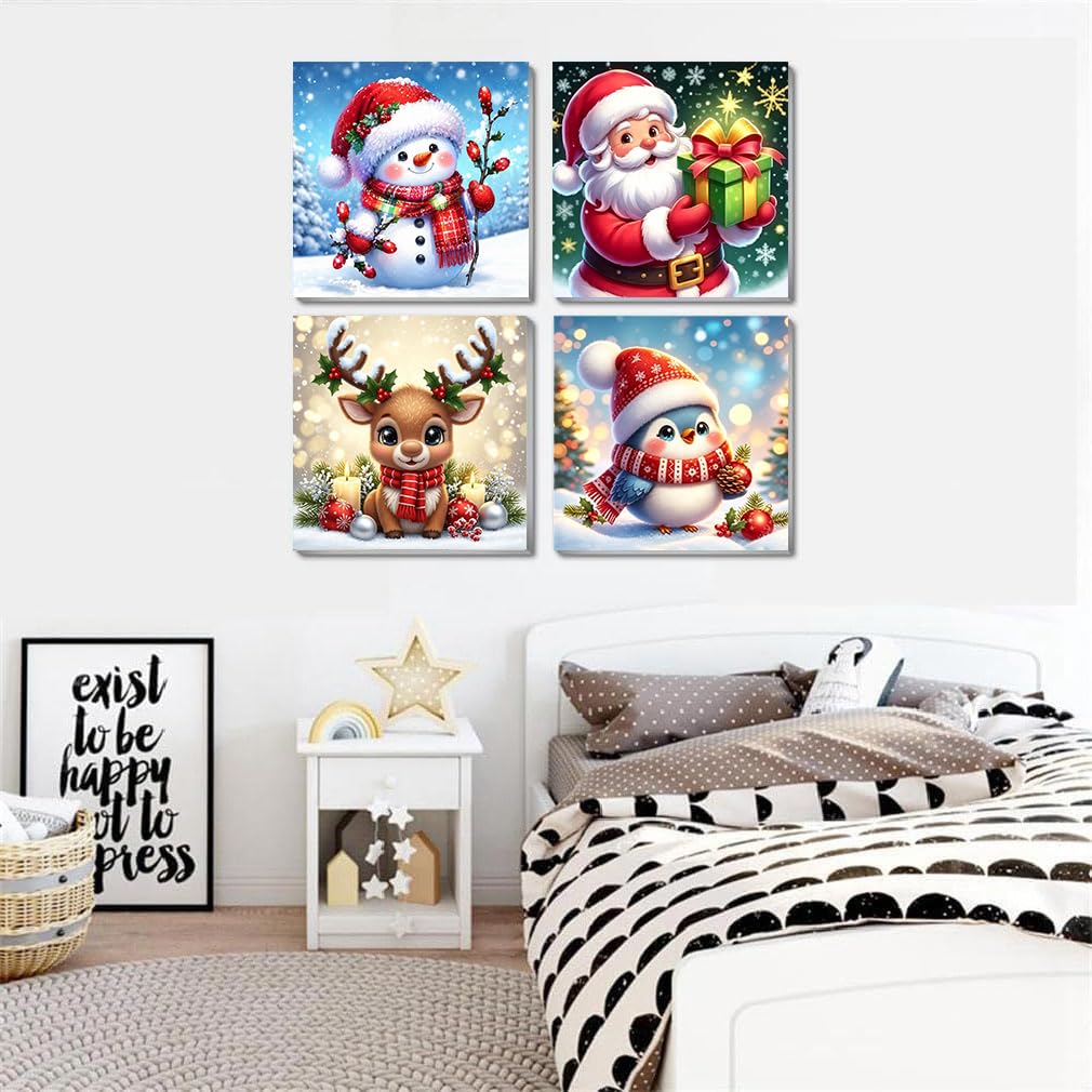 Christmas Paint by Numbers Kit - Beginner Friendly -3