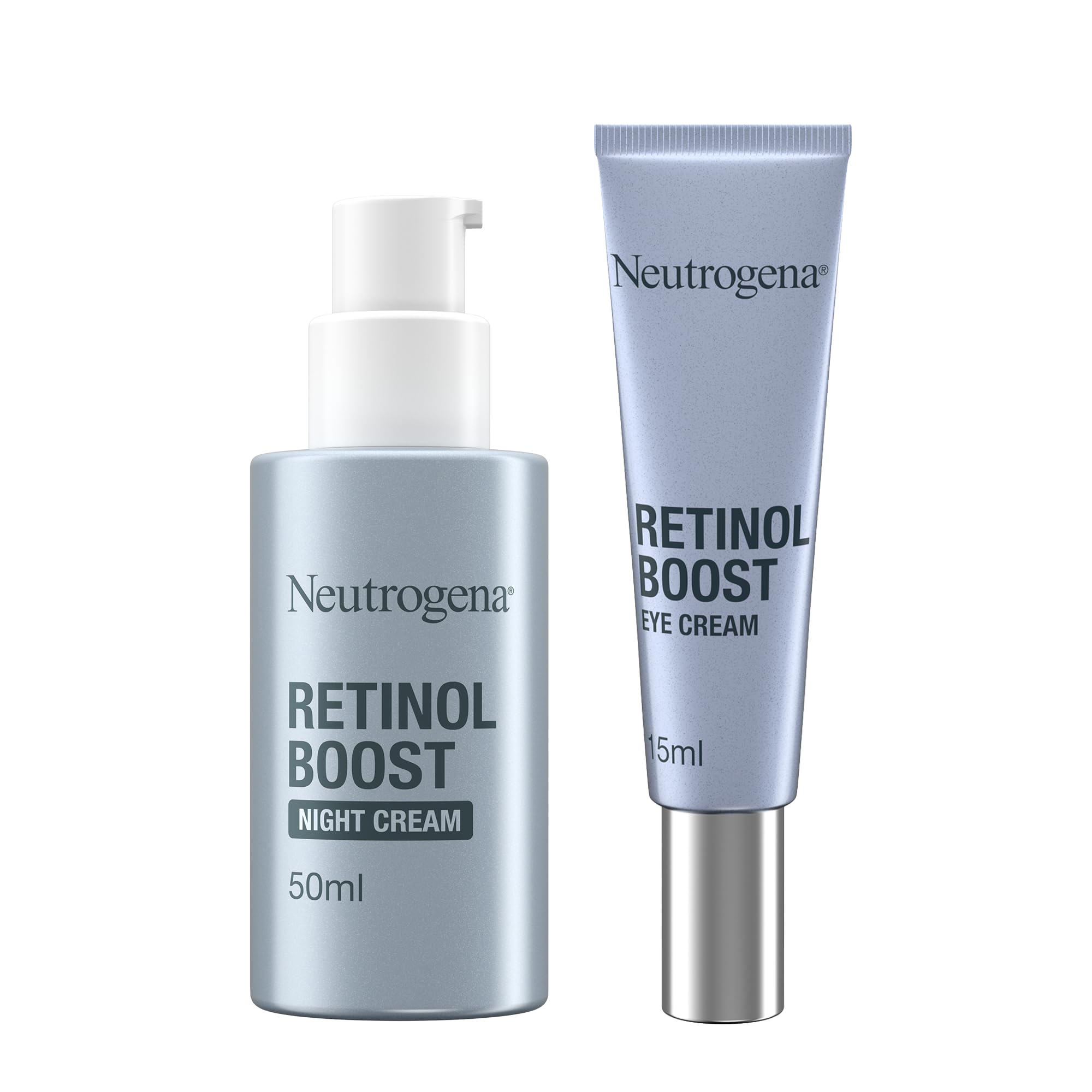 NeutrogenaSmooth and Glow Duo Bundle, with Retionol Boost Night Cream (1x 50ml) and Retinol Boost Eye Cream (1x 15ml)