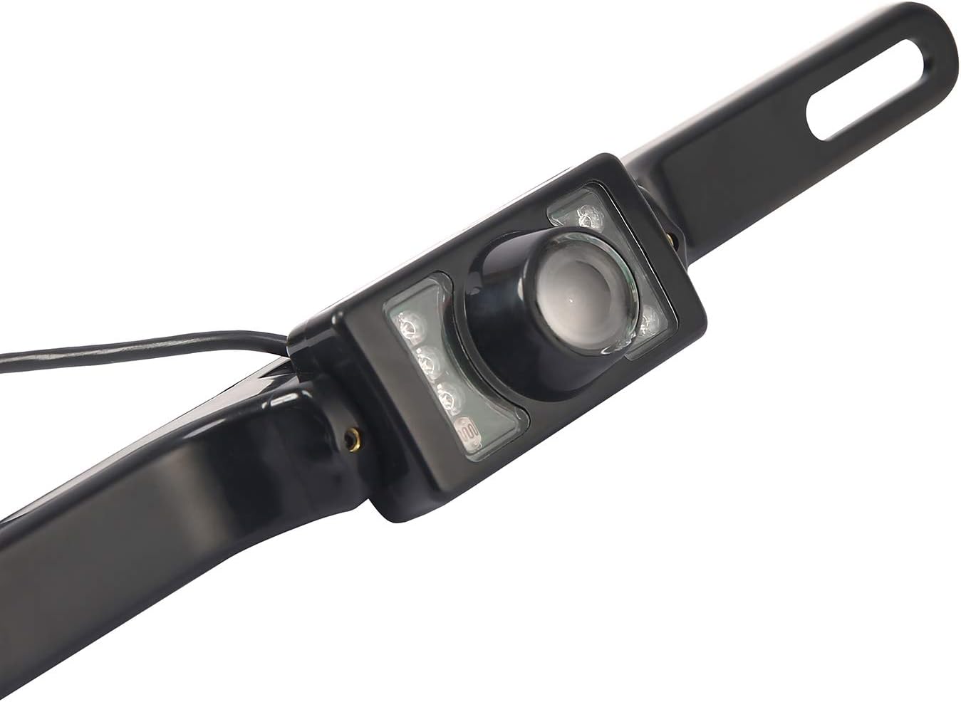 HDE High-Definition Rear-View License Plate Back Up and Parallel Parking Camera Universal Waterproof Color and Night Vision