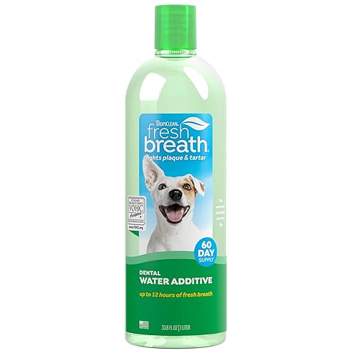 TropiClean Fresh Breath Water Additive for Dogs, Dog Breath Freshener