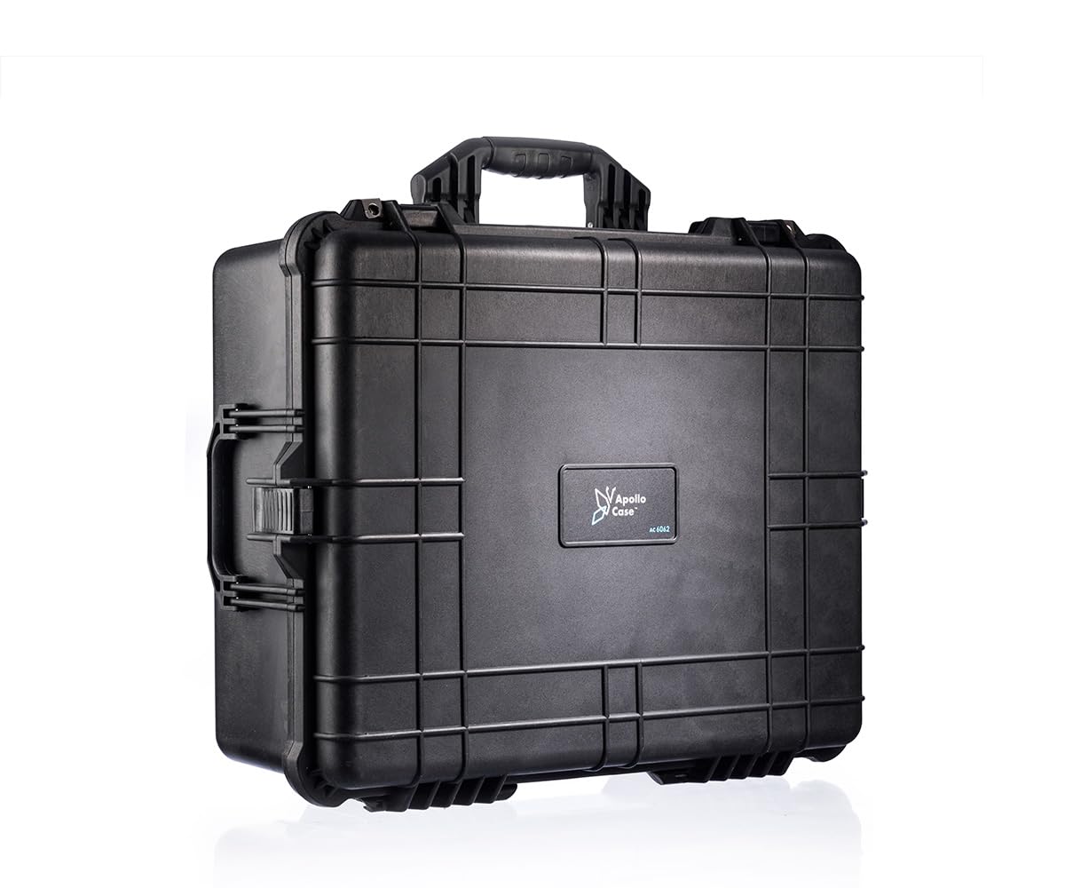 Apollo Case 6062 - Funda protectora de plástico duradero para equipos, absorbe los golpes con diseño delgado, antiarañazos y ligera, ideal para uso diario, Black, Minimalista, plástico duro,