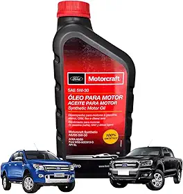 TROCA DE ÓLEO MOTORCRAFT 5W30 DA RANGER 2.0l 2.2L 3.2l E TRANSIT 2.2l 2.4l 2.0l
