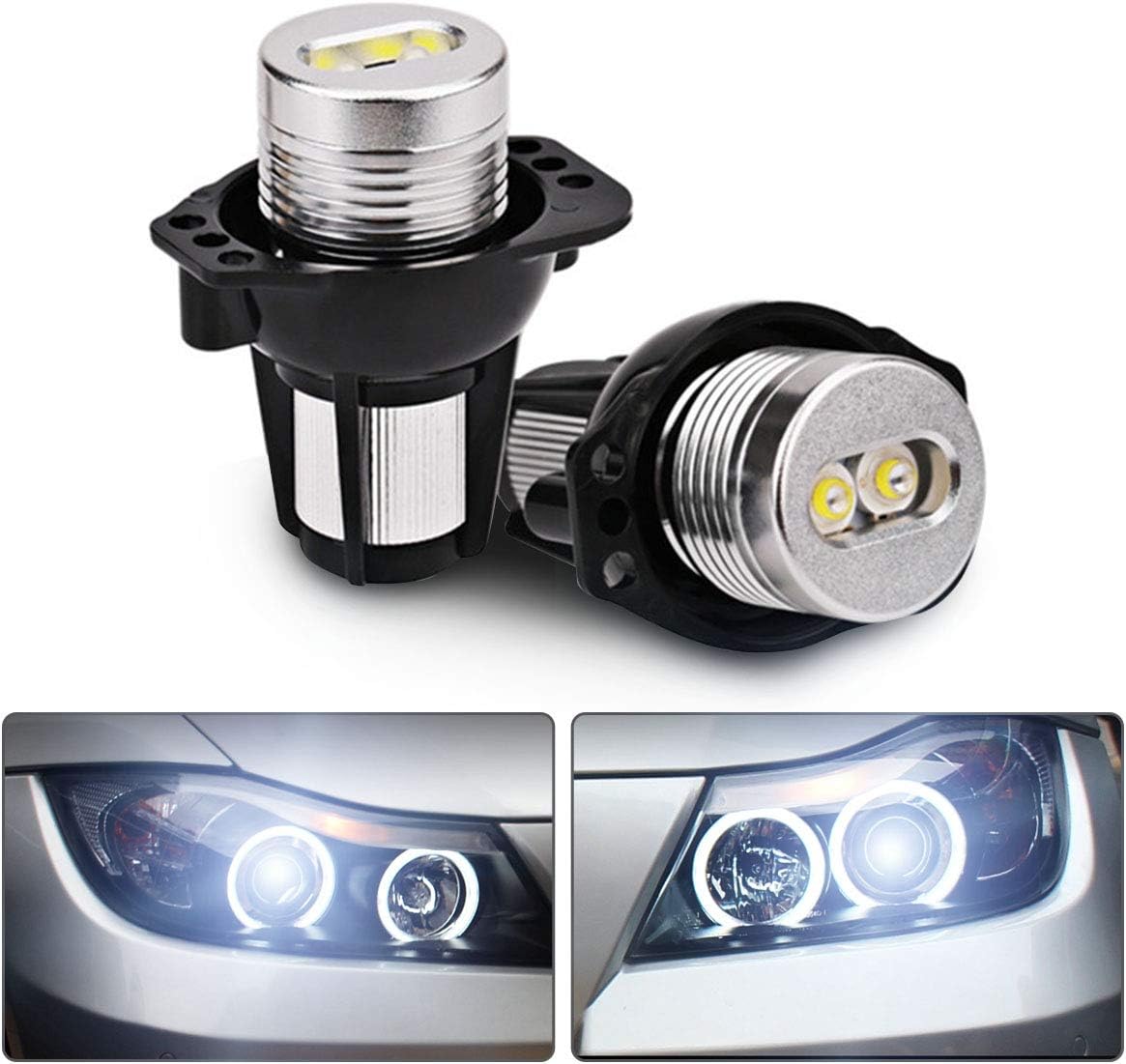 MASO Angel Eyes Daytime Running Light Bulbs for E90 E91 Series 3-6W Xenon White