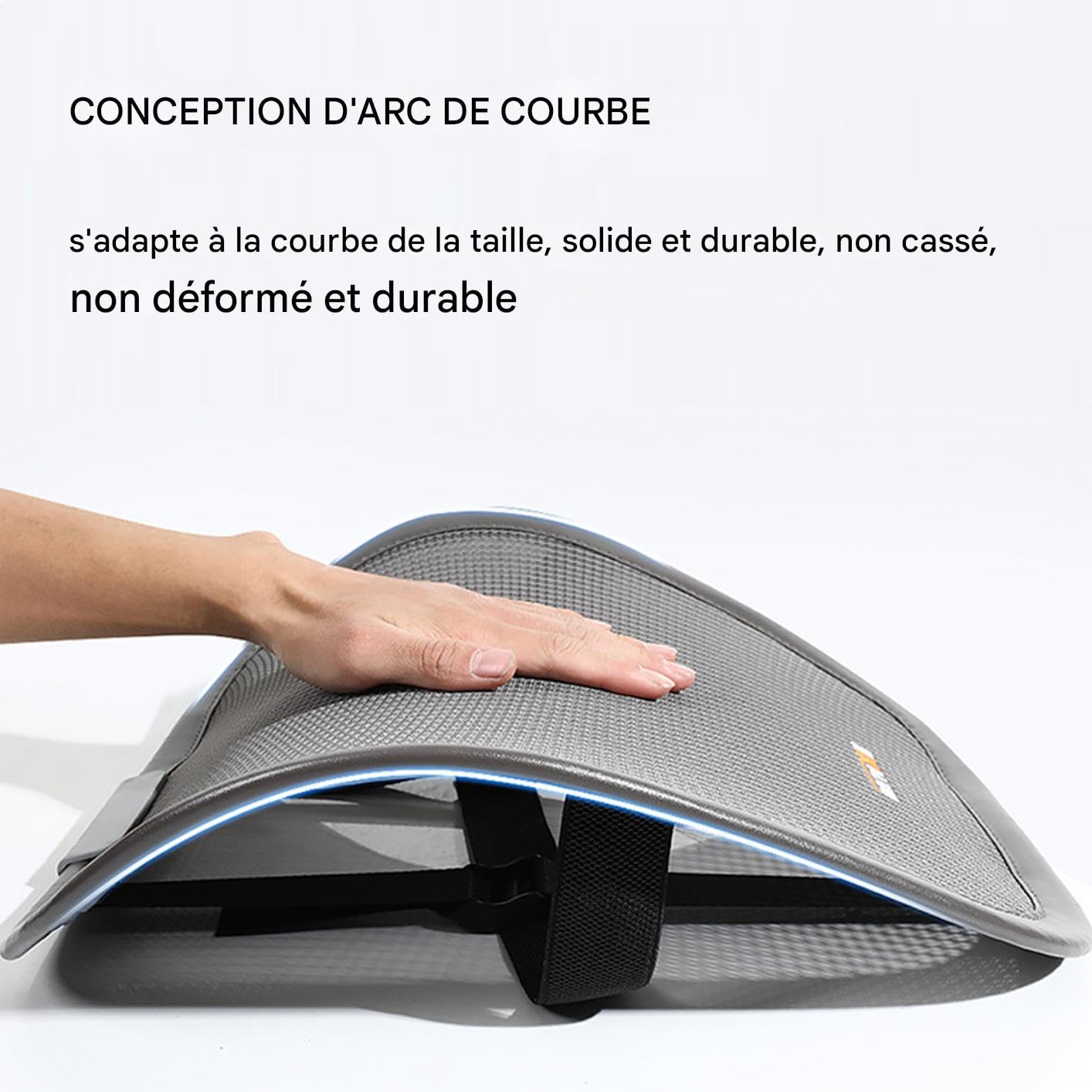 Cuscino di supporto lombare per auto, cuscino in schiuma di memoria traspirante | cuscino di supporto lombare in schiuma di memoria per poltrona - per riposo del corpo auto aereo ufficio sonno Chai