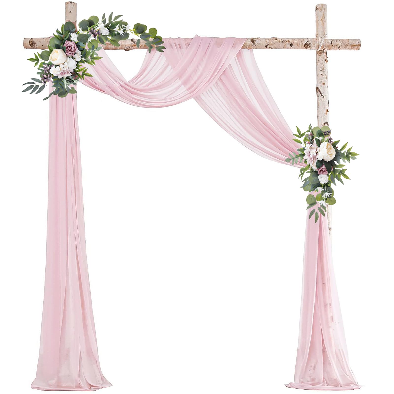 Drappeggio Chiffon Per Arco Nuziale 75x600 Cm - Decorazione Matrimoni, Feste E Palco - Foto 6