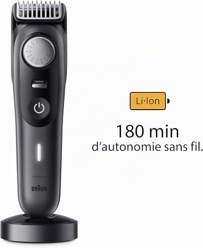 Braun Tondeuse Electrique A Barbe Series 9 BT9440 Pour Hommes, Avec La Lame La Plus Affûtée De Braun Et Un Sabot De Précision, 40 Réglages De Longueurs, Étanche, Étui De Voyage, Rechargeable - 5