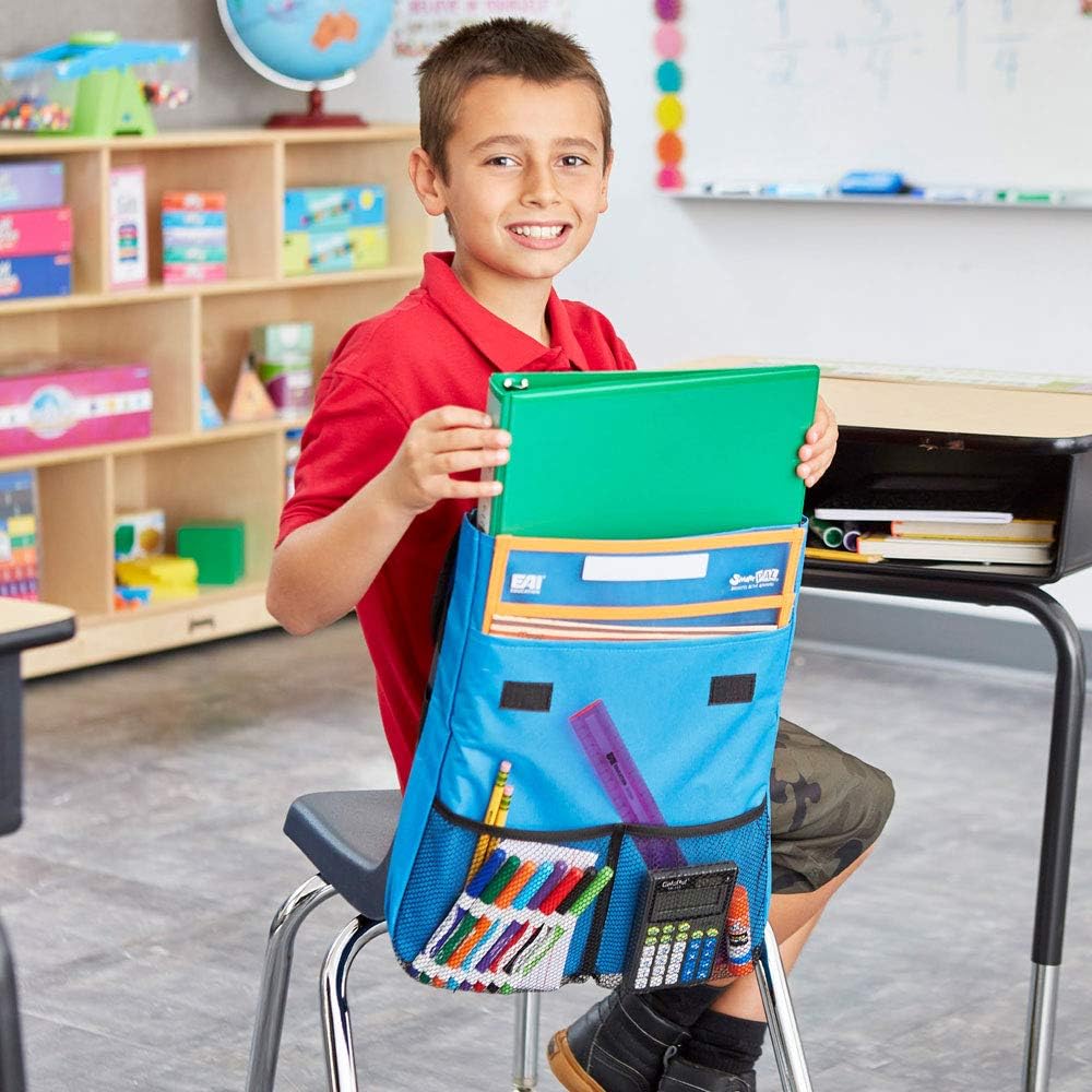 EAI Education NeatSeat® Classroom Chair Organizer: Set of 4 - Blue