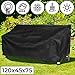 Produktbild MIADOMODO Abdeckhaube Gartenmöbel - B/T/H: 120/45/75 cm, Schutz vor Schmutz und Feuchtigkeit, Gartenbank 2 Sitzer - Plane für Gartenbänke, Schutzhülle, Abdeckplane, Abdeckung