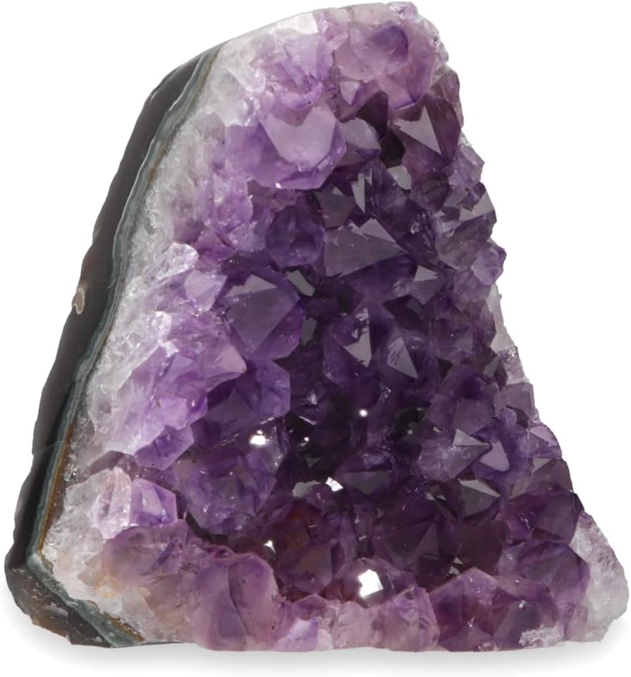 Deep Purple Project Amethyst Geode (1 to 1.5 Lb) Raw Clusters Crystals from Uruguay