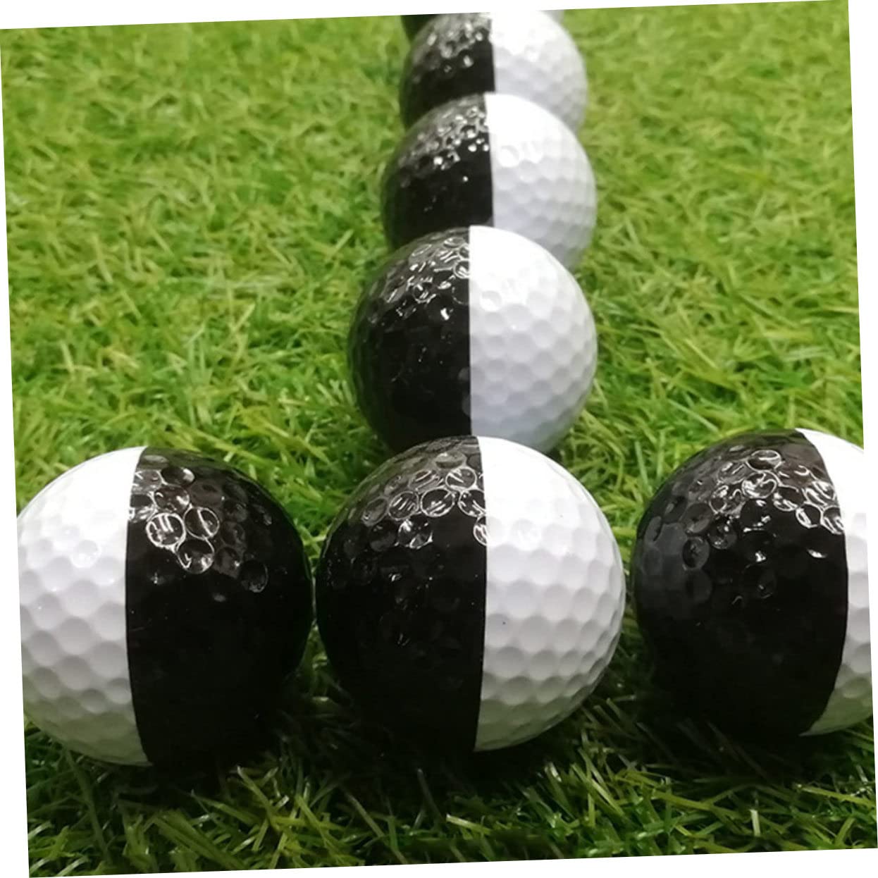 TOYANDONA 3 Series Bolas De Entrenamiento Color Bicolor De Práctica De Técnica Y Precisión Putt Accesorios Golfistas 2 Piezas X 3