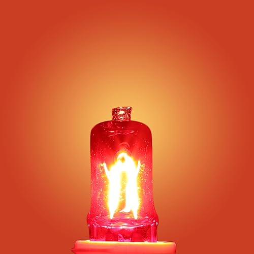 Miniatura 5 de Bombilla G9 de 75 W, 120 V, 2 pines, paquete de 3 bombillas de repuesto regulables, color rojo cálido