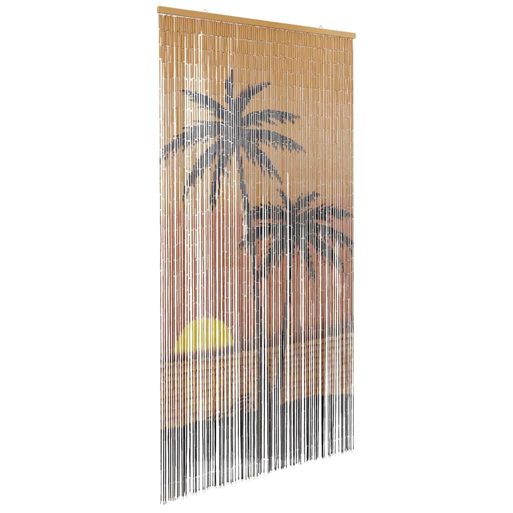 Vidaxl Insect Door Curtain Palm Tree Print 100X220 Cm Bamboo from B&Q