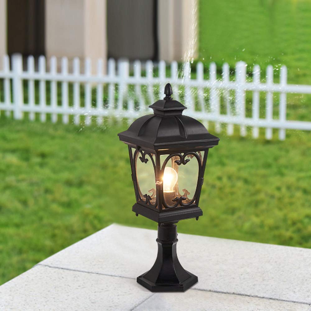Lampadaire d'extérieur rétro créatif, éclairage de rue IP23 étanche à la rouille, lampe colonne décorative pour jardin, stade