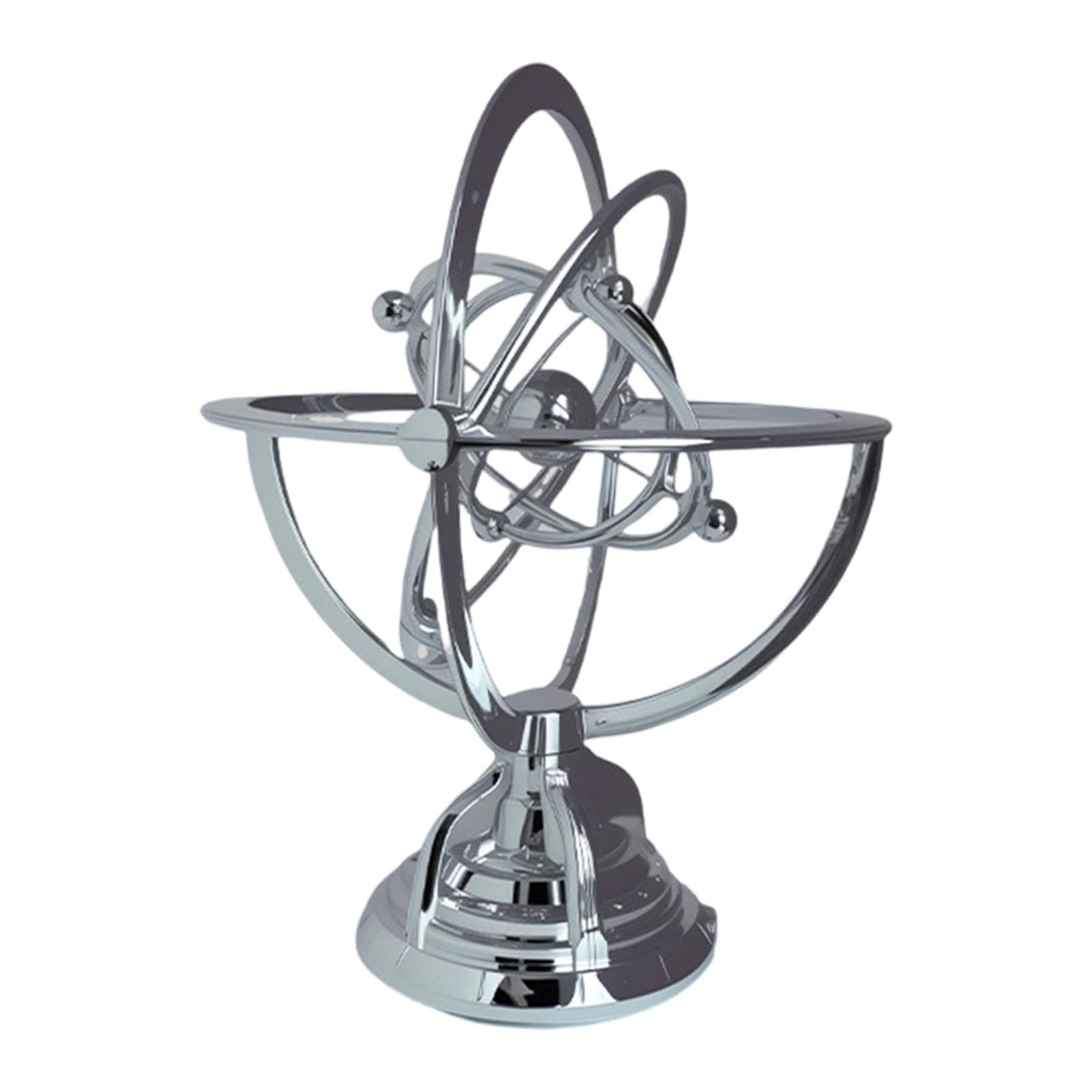 Juguete de Escritorio Científico, Adorno Electrónico Oscilante, Modelo de Planetario, PP, Adecuado para Mesa de Estudio en Casa, Plata, Individual
