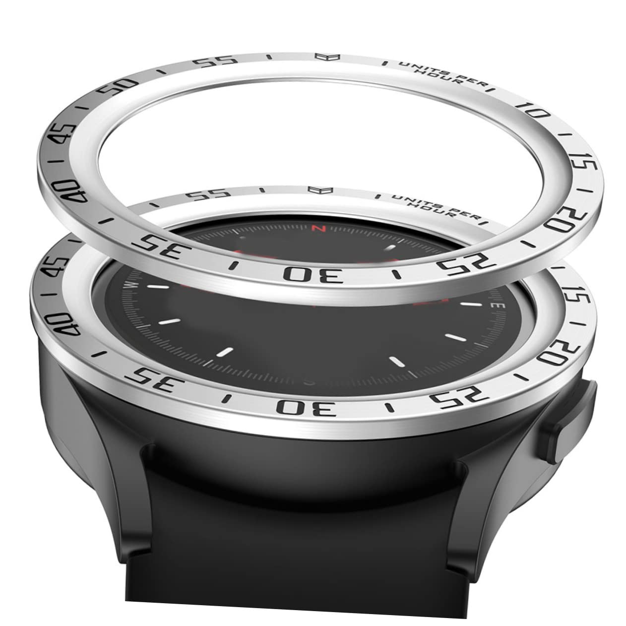 OSALADI 5pièces Montre Connectée Lunette Acier Inoxydable pour Watch Pro Anneau Bezel Pratique Et Durable avec Design Élégant
