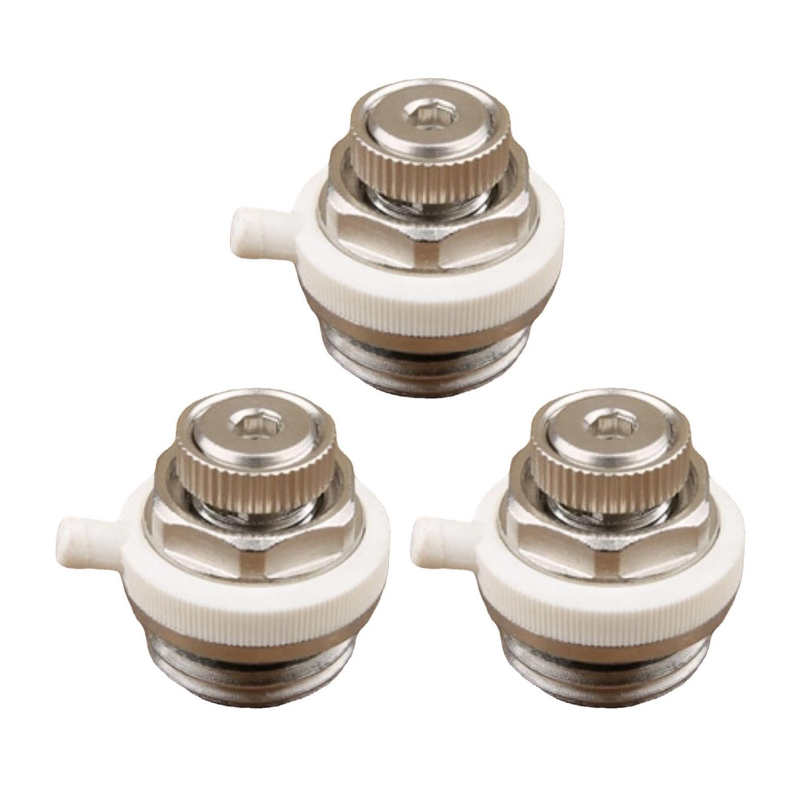 3Pcs Automatic Bleed Valves Replacement Bleeding Radiator Air Vent Valves 1 / 2inch 3 / 4inch Bleed Plugs Enduring Automatic