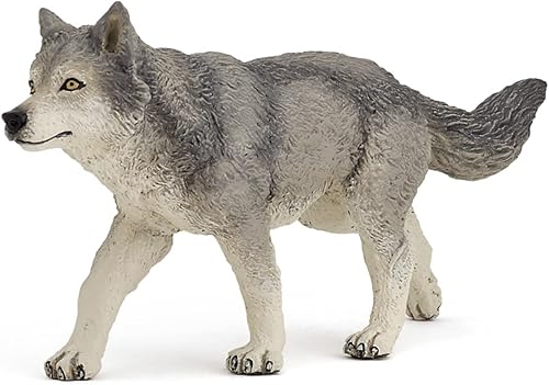 Figura de lobo gris de Wild Animal KIngdom, de Papo