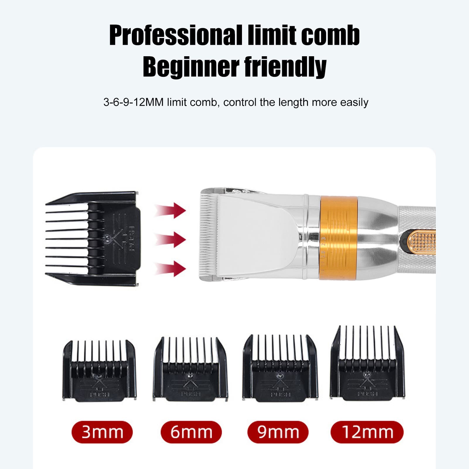 Mumusuki Electric Sheep Shears 500W Adjustable Blade Length Heavy Duty Livestock Clippers, Easy to Use, and Accurate Cutting, Secure Anti Slip Design, Plug Powered for Sheep