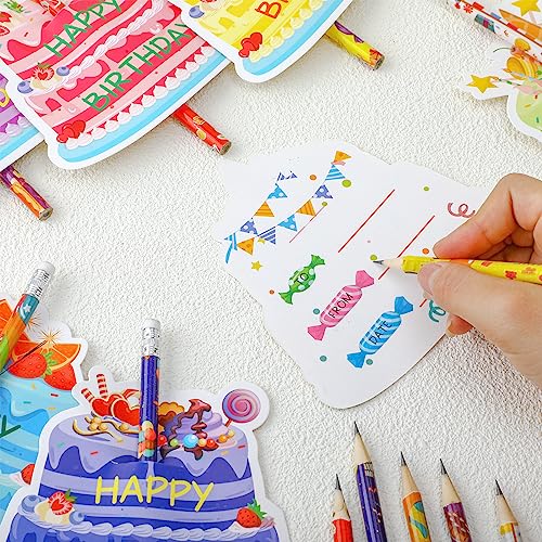 Panelee Set de 72 Lápices y Tarjetas de Cumpleaños miniatura 3
