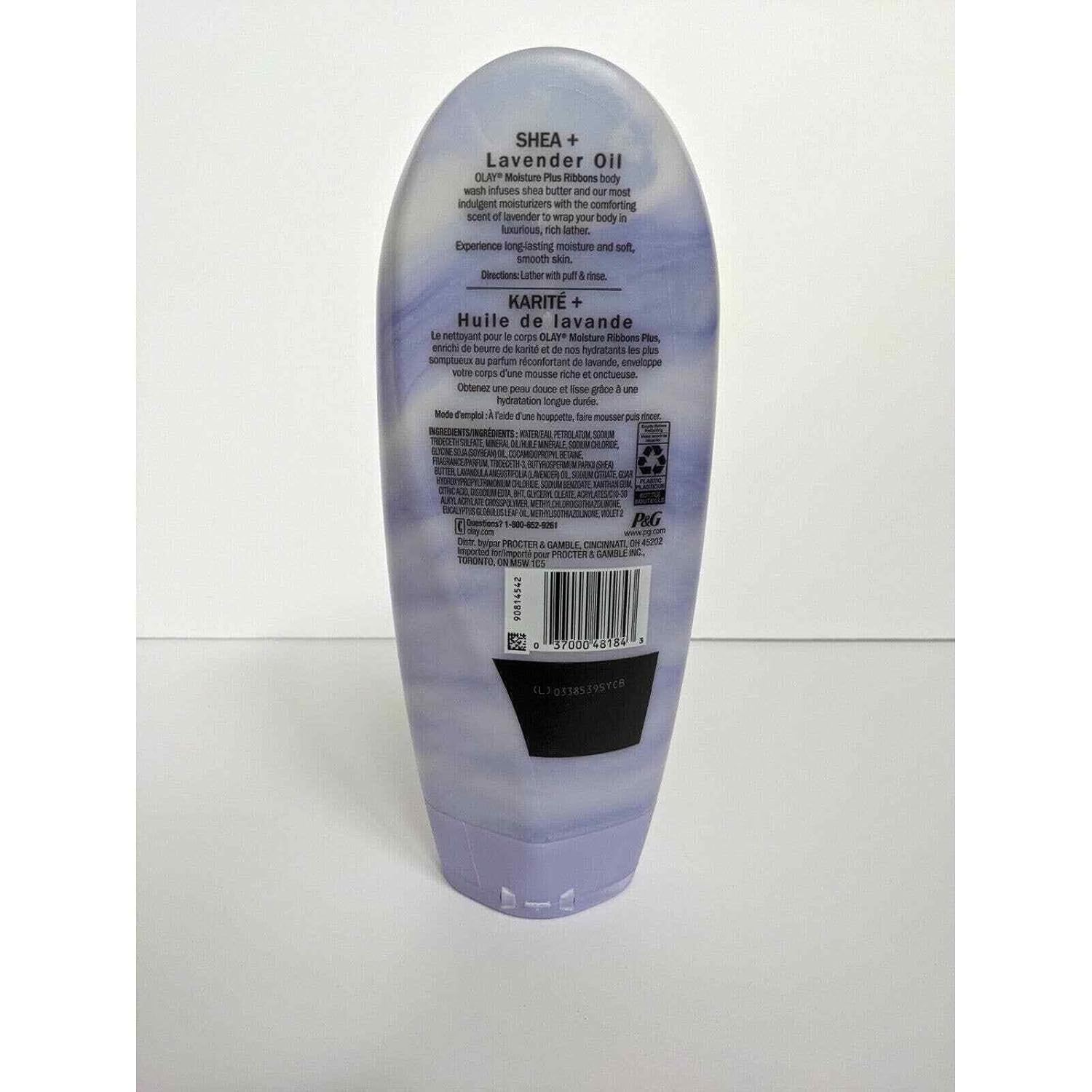 OLAY Moisture Ribbons Plus, Shea Plus Lavender Oil 18 oz (Pack of 6)