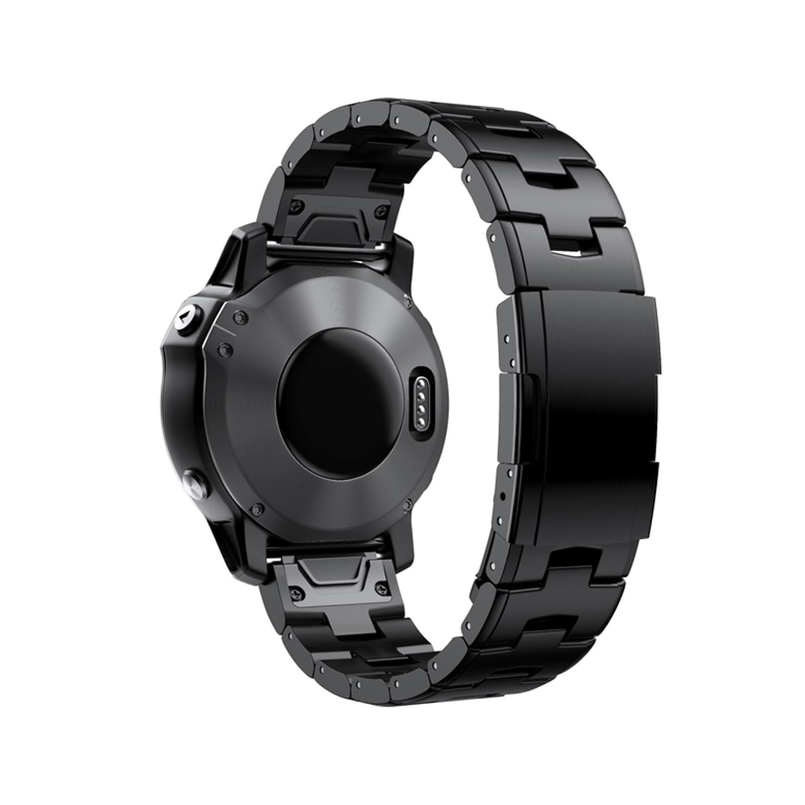 WUURAA 22mm 26mm Quick Fit Titanium Metal Watch Band Bracelet For Garmin Fenix 7X 7 Solar / 6 Pro / 5 Plus/Instinct/Epix Gen2 Strap(Black,22mm Fenix 5 5Plus)