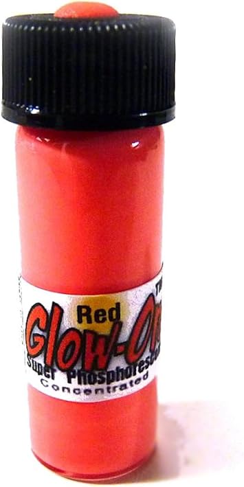 Glow-On Red Gun Night Sights Paint, Medium Size 4.6 ml Vial | Concentrated, Bright, Long Lasting Luminescence, Warm Red Glow