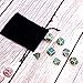 HESTYA Metal Dices Set Polyhedron Dice Compatible with Dungeons and Dragons, Role Playing Math Teaching Table Games Solid Zinc Alloy with Enamel Dice with Storage Bag