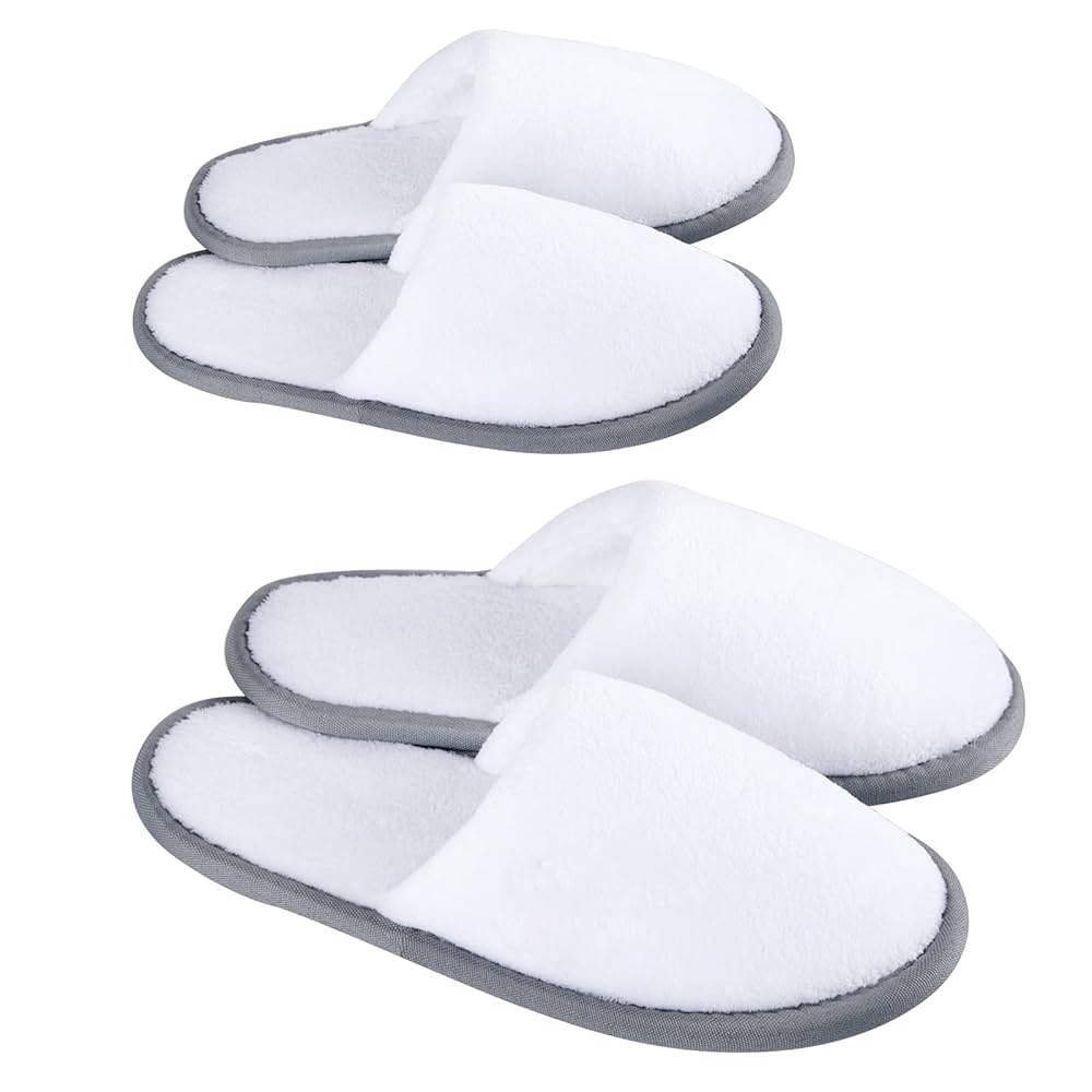 Foorame Spa Slippers, Closed Toe (Large Size,6 Pairs