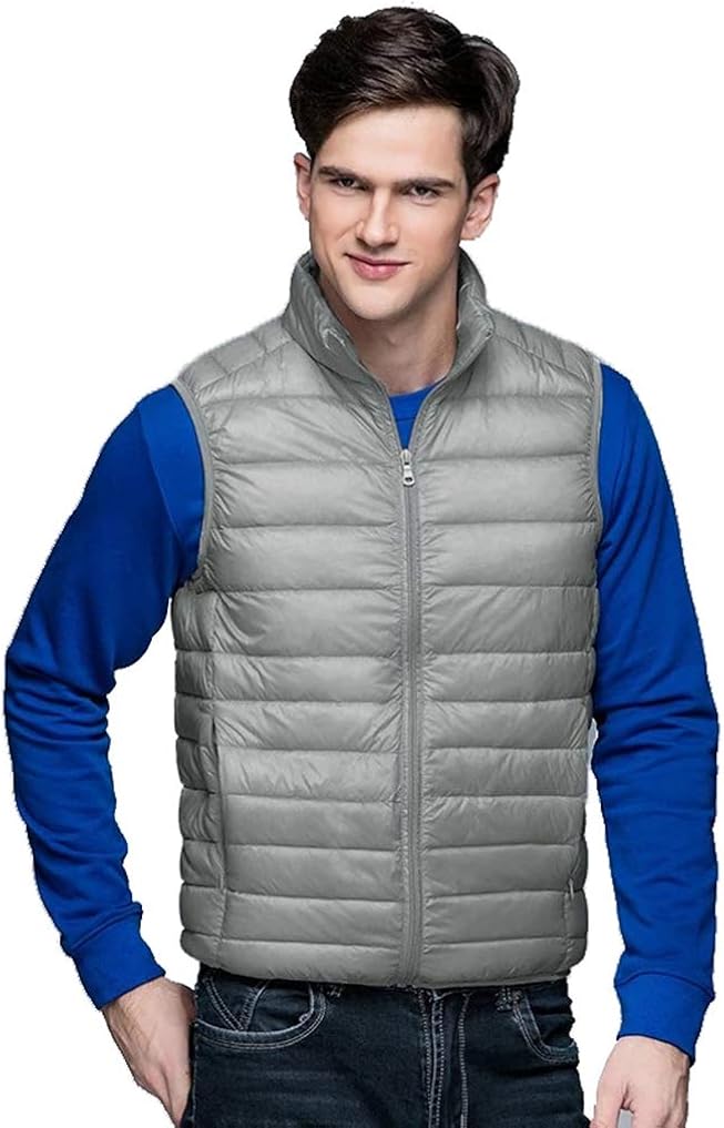 ダウンベスト ジャケット メンズ オシャレ ウルトラライト 冬服 コート 大人 カジュアル 暖かい 薄手 秋 着痩せ 国内最安値に挑戦 日常 トップス 旅行 エレガント 冬 ライトダウン 欧米風