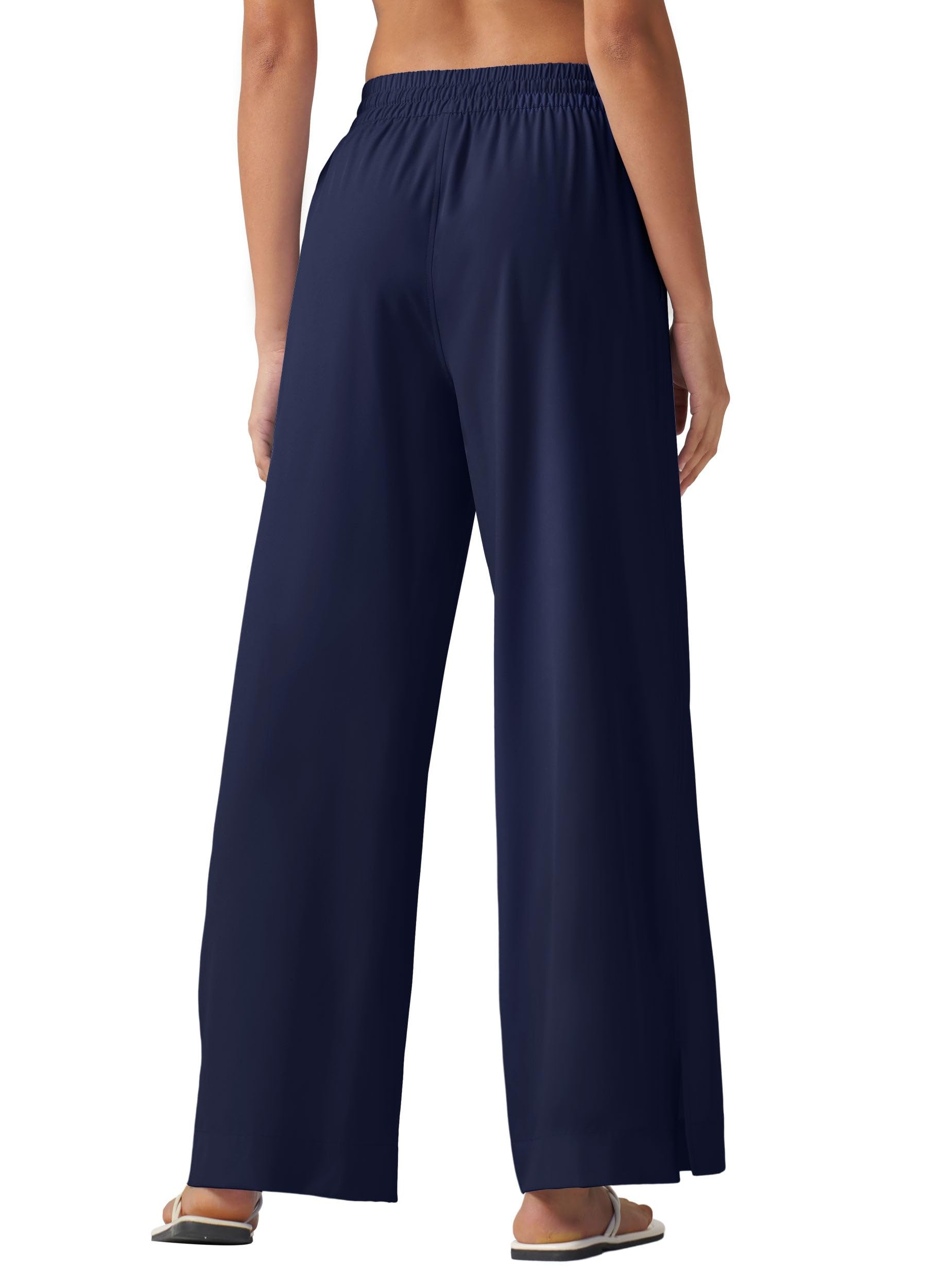 WILLIT Costume da bagno lungo da donna, a gamba larga, UPF 50, leggero, da viaggio, asciugatura rapida, protezione solare 29" 31"