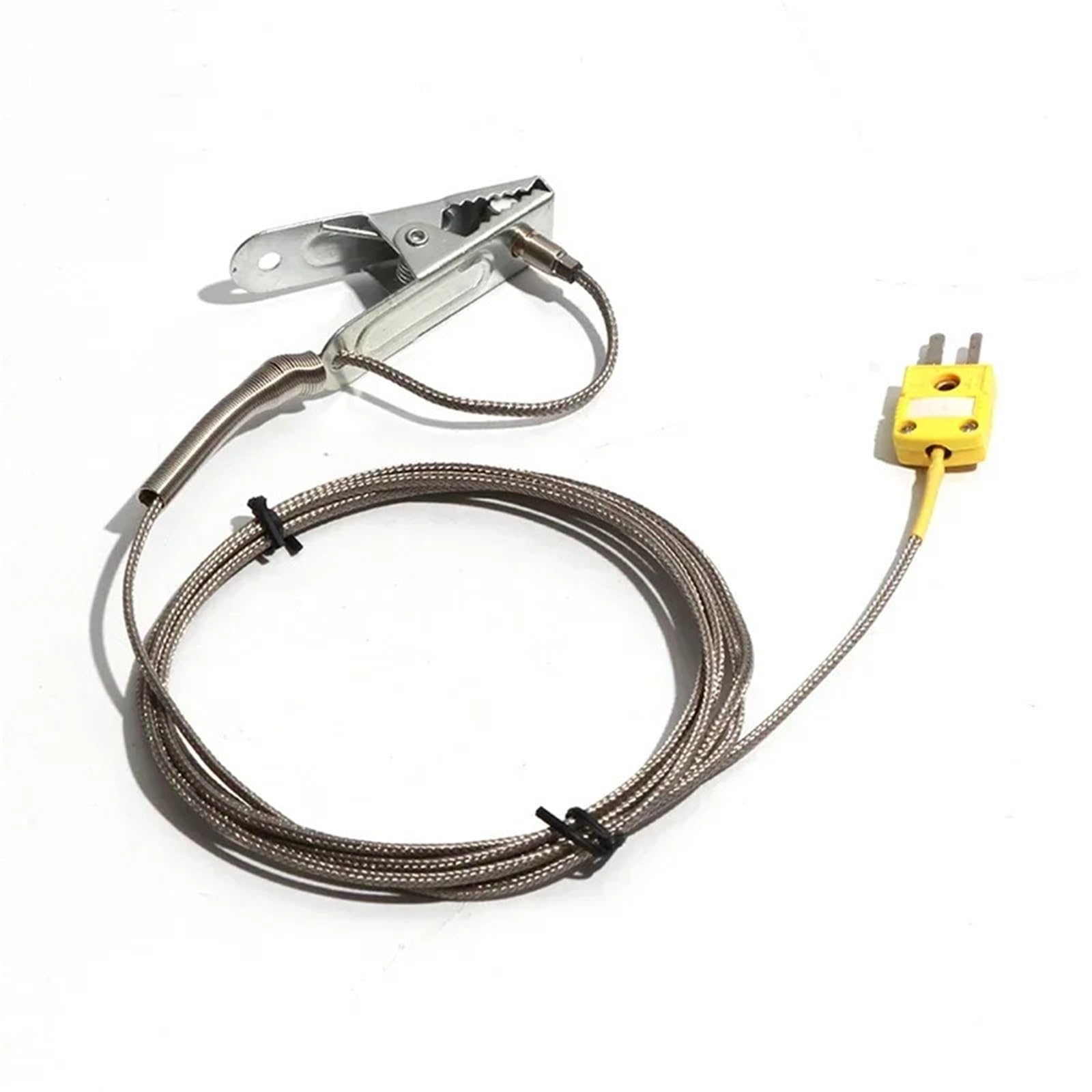 Termopar tipo K contra interferencias con cable blindado y abrazadera de 6.5cm 8
