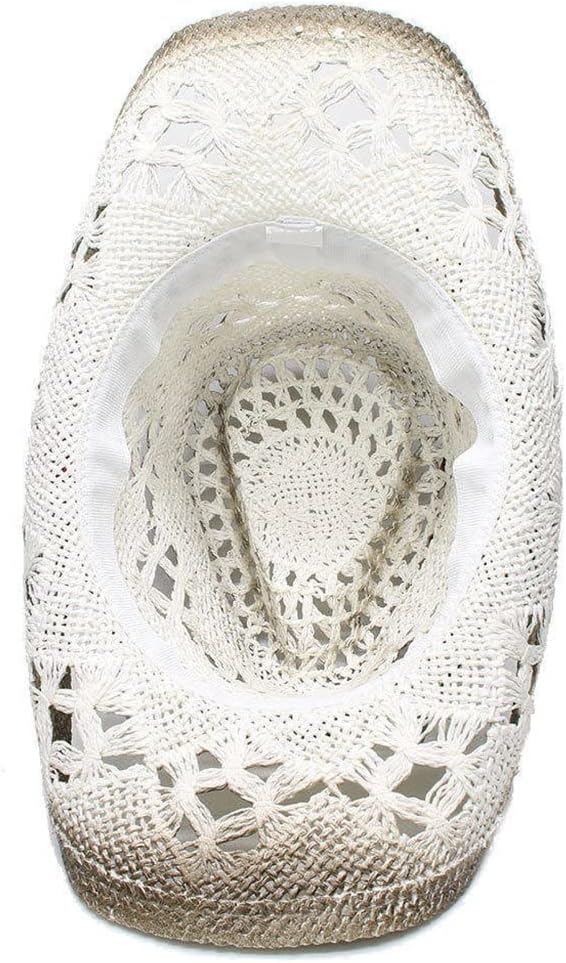 Handwoven Beach Sun Hat Cutout Jazz Western