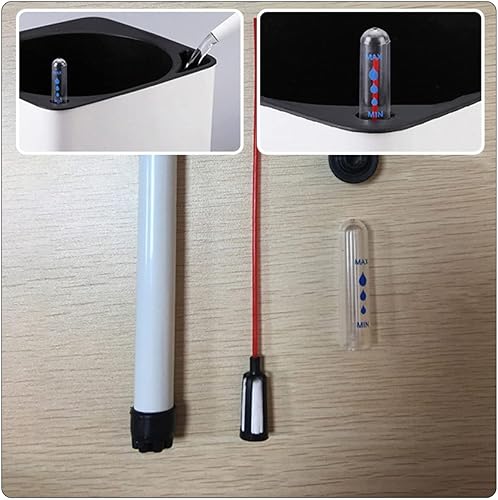 Miniatura 8 de YARNOW Medidores de agua para jardinería, hidropónicos, recordatorio de hidroponía, medidor de escasez, plantas, sonda de invernadero, nivel de flor