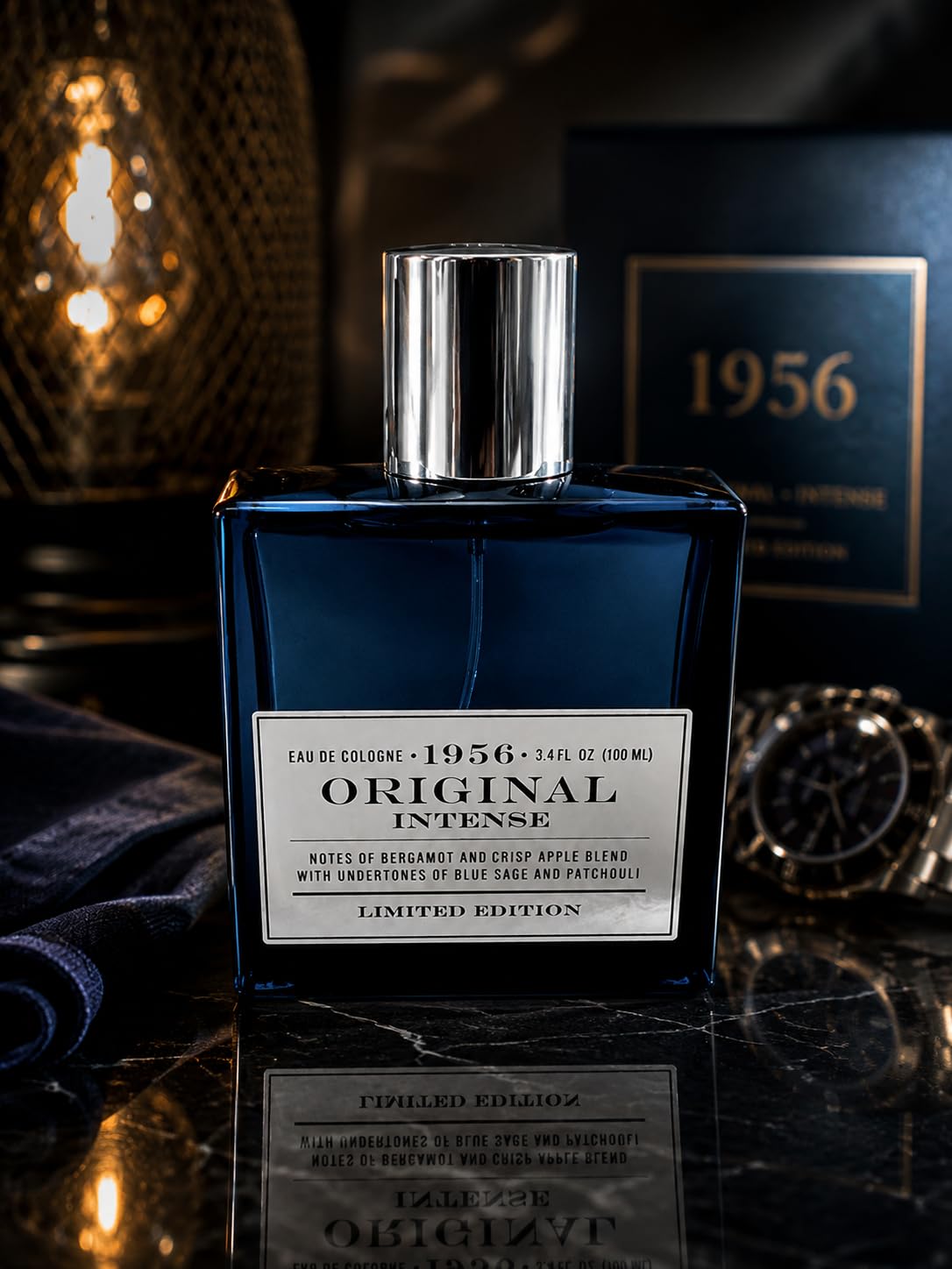 Original Intense Eau De Cologne by Tru Fragance 3.4oz Bergamot Crisp Apple Sage - Spray Limited Edition