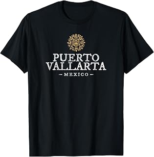 Vintage Puerto Vallarta Mexico Souvenir Sun Mens Womens T-Shirt
