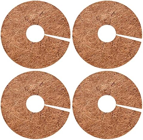 Lot 8 Disques Paillage Coco – 4x 30cm Et 4x 20cm, Protection Racines Contre Le Gel, Biodégradable - 11