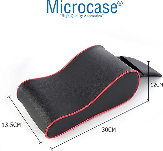 Microcase Oto Kolçak Telefon Tutuculu Kol Dayama Minderi Siyah - AL2987