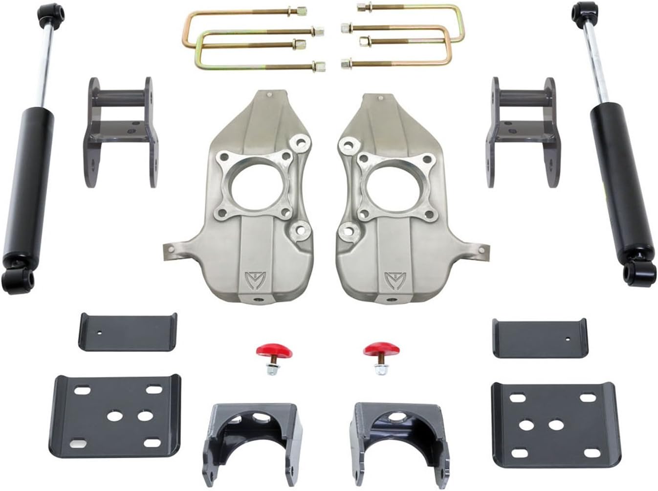 MaxTrac Lowering Kit 2 in. Front Drop 4 in. Rear Drop Incl. Front Spindles/Flip Kit/Hangers/Rear Maxtrac Shocks