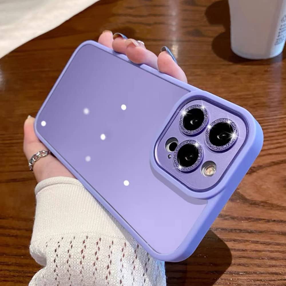 Coque iPhone 14 Plus transparente violette idéale pour vos sorties et soirées chic