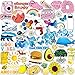 ANERZA VSCO Stickers for Hydro Flask, Colorful Vinyl Waterproof Water Bottle Stickers for Hydroflasks, Laptop, Phone, Cute Trendy Aesthetic Stickers for Teens, Girls, VSCO Girl Stuff（45pcs）