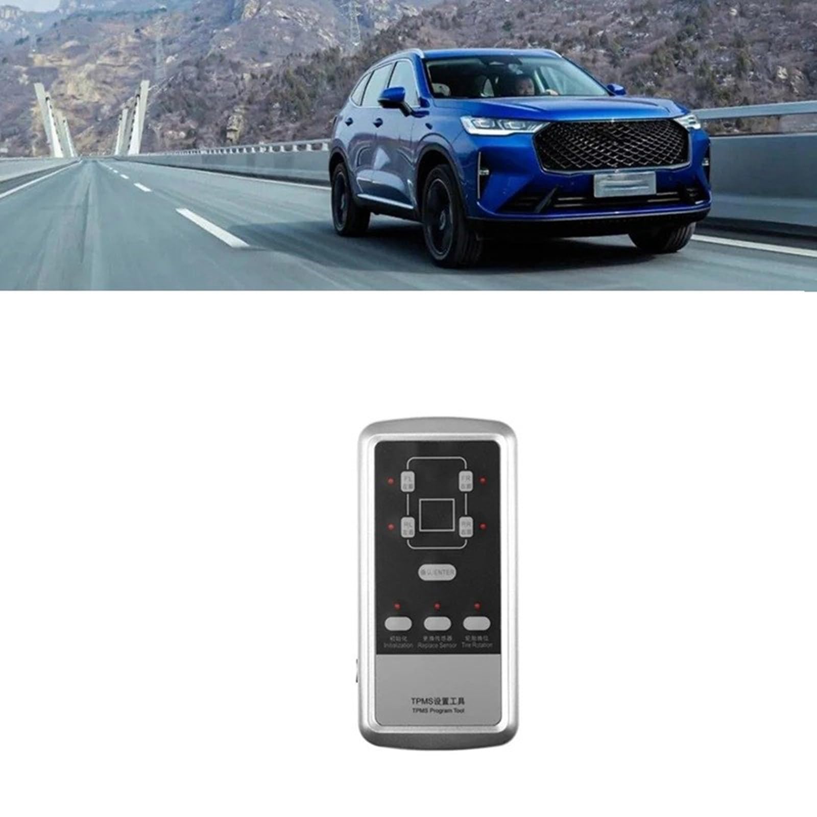 Gadget ripristino del monitoraggio della calibrazione della Pressione dei Pneumatici per F7 H6 3641130K80, interfacce intuitive Impostazioni Rapide Controllo Sicurezza per Viaggi Lunghi