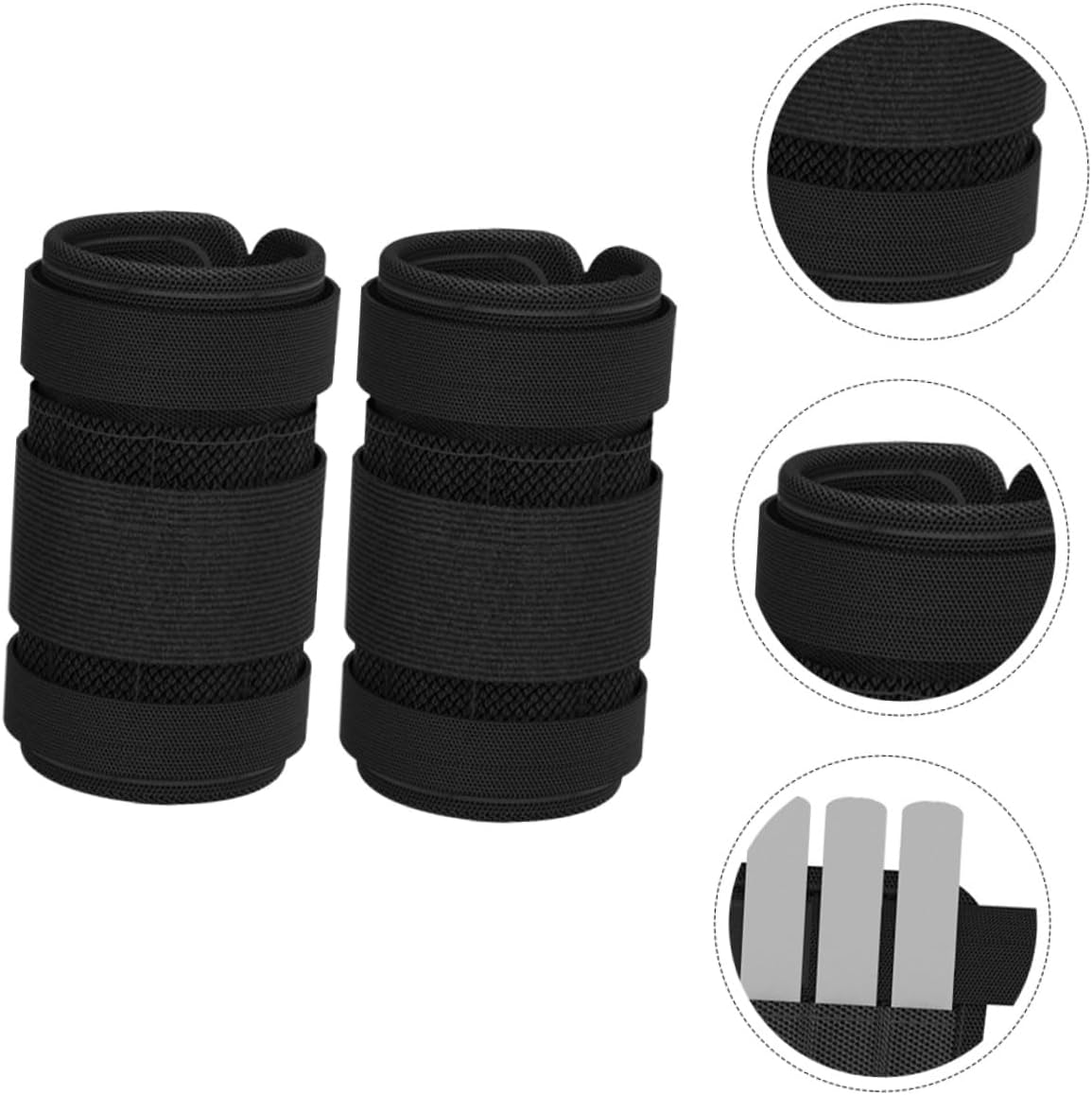 Mipcase Ankle Weights for Men Adjustable 1 Pair of Steel Plate Leg Weights Running and Aerobics Fitness Accessories