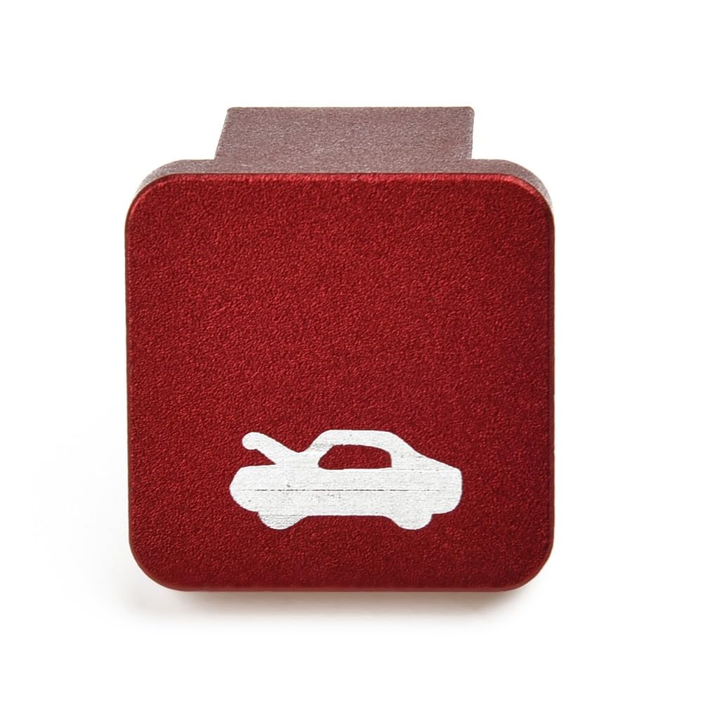 Motorhauben-Öffner Kit für Honda Civic CR-V Element Ridgeline | Lenkhebelverriegelung mit Lasermuster | Passend für Modelle 1996-2014 | Rot