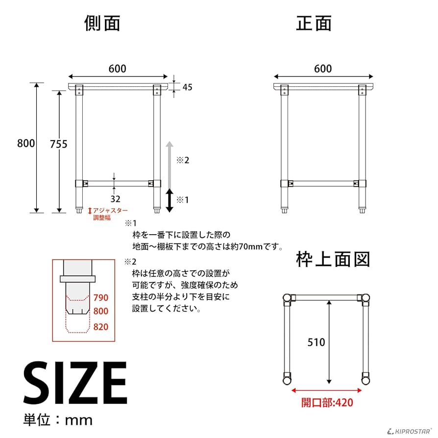 Amazon.co.jp: ステンレス 作業台 三方枠 業務用 調理台 厨房