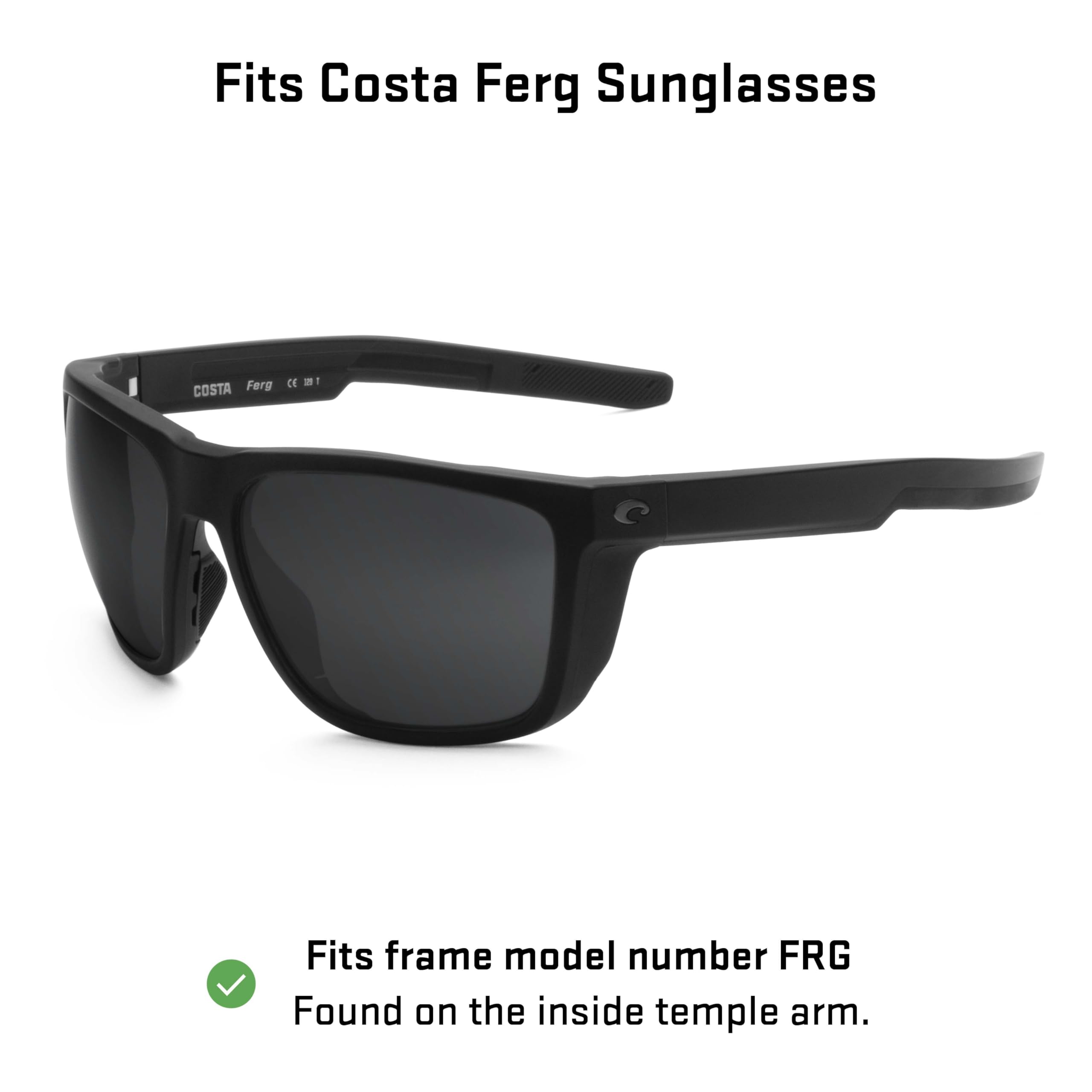Revant Replacement Lenses Compatible With Costa Ferg, Polarized, Elite Flash Bronze Mirrored