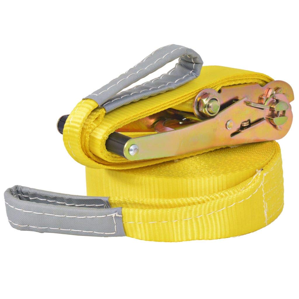yorten Slackline Polyester Belastbarkeit 150 kg Länge 15 m Breite 50 mm Gelb für Trainieren Beinkraft Bauchmuskeln und Körperstabilität